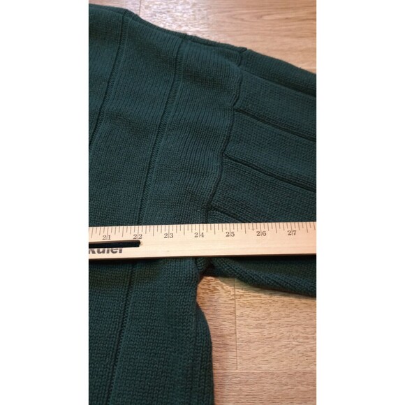 Vintage Gant Sweater Mens Sz Extra Large Cable Knit Green Pullover Embroidered - Picture 12 of 15